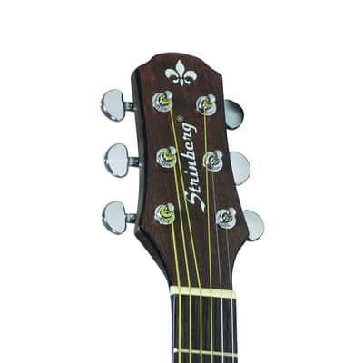 Strinberg SD-200C Dreadnought Acoustic Electric Guitar Tobacco Made in Brazil Free Bag. image 7