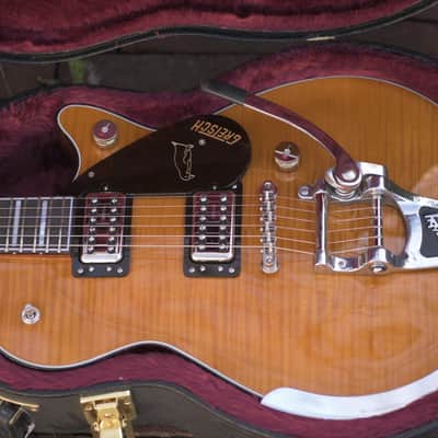 Gretsch G6134TFM-NH Nigel Hendroff Signature Penguin™, Ebony Fingerboard - Amber Flame image 5