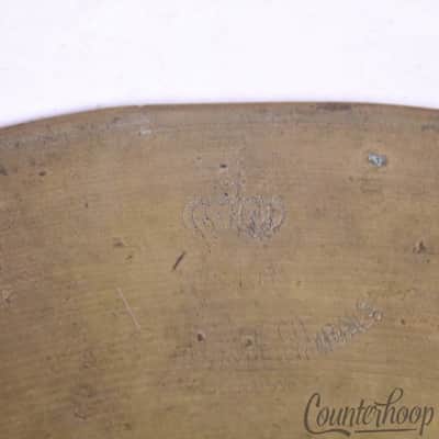 *Victor J LaPAGE Turkish Cymbals Made In USA NY 11" Splash B8 Vintage 30s 308g* image 2