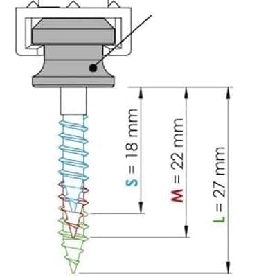 Security Straplocks, Nickel image 2