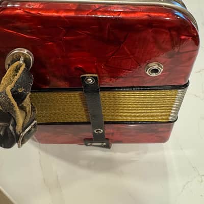 Hohner Corona II Classic Diatonic Accordion - Red image 3