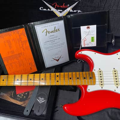 NEW! Fender Custom Shop Special Run '69 Stratocaster Journeyman Relic - Handwound P/U's - Aged Hot Rod Red - Reverse Headstock - 7.8lbs - Authorized Dealer - SUPER RARE! G07469 image 12