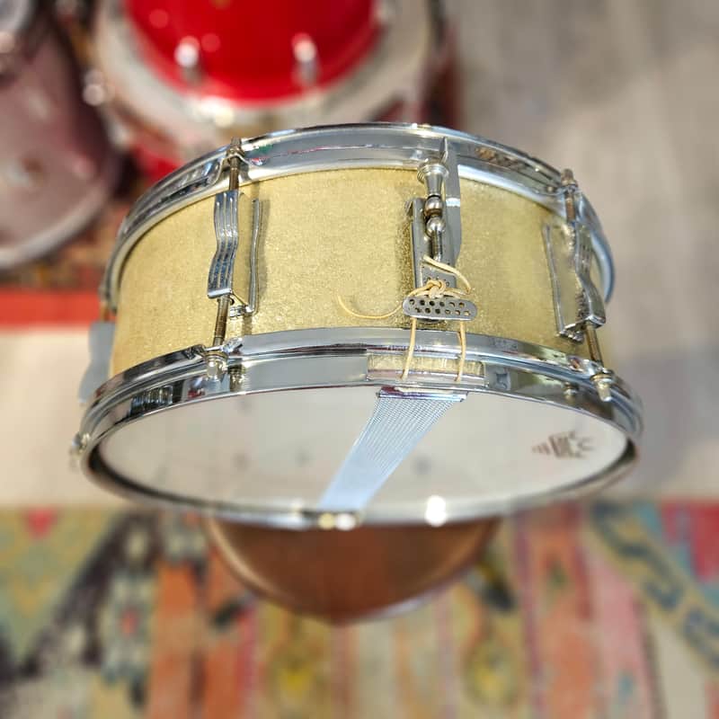 Ludwig Pioneer 14x5" 3-ply Snare Drum in Silver Sparkle - 1960s - No Badge or Vent Hole image 1