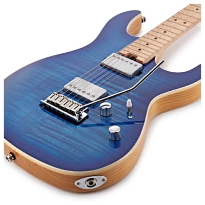 Cort G290 FAT Electric Guitar - Bright Blue Burst image 4