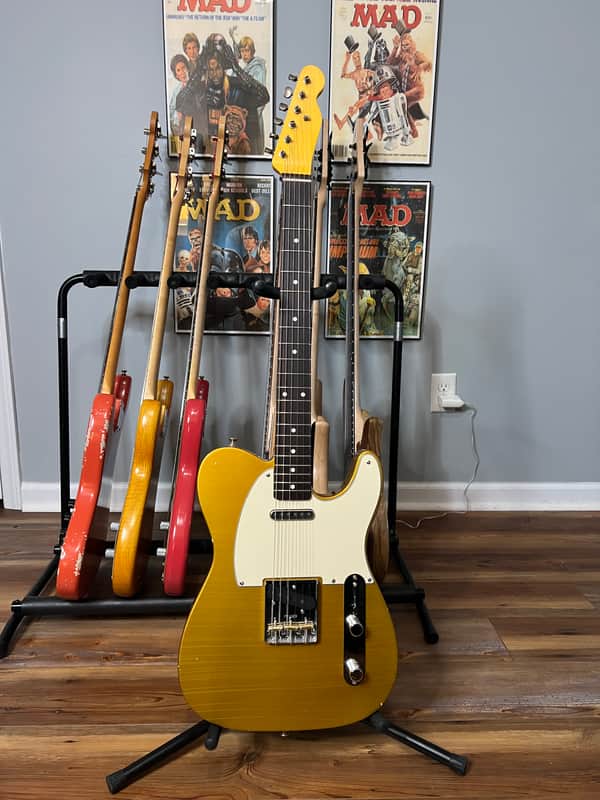 Bloomdoom Allparts Partscaster Telecaster - Firemist gold image 1