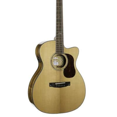 Cort GOLDOC6-BO Gold Series OC6 Bocote Acoustic Electric Guitar. Natural Glossy image 2