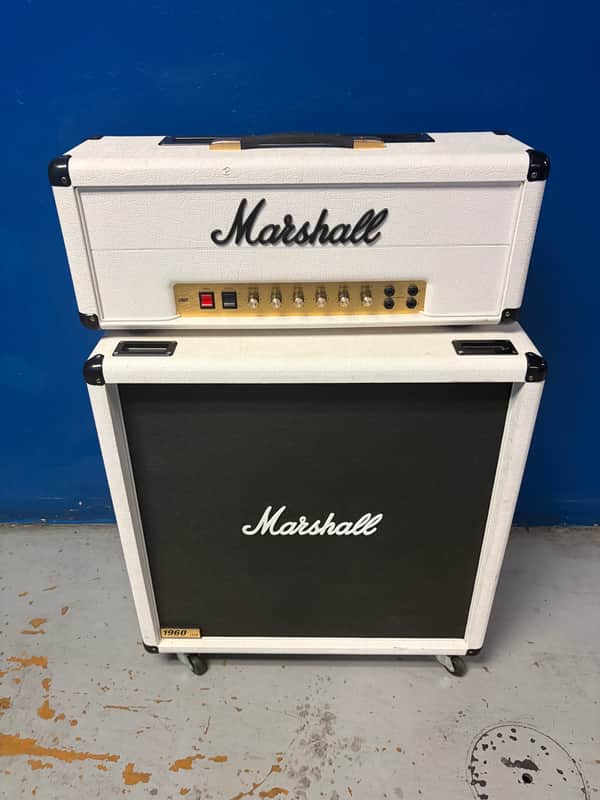 Marshall RandyRhoads 1959RR 100 Watt head and 1960B Cabinet 2008 - White