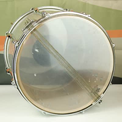 Slingerland 60s 12x15" Zoomatic Marching Snare Drum Silver Sparkle COB Brass Hoops image 4