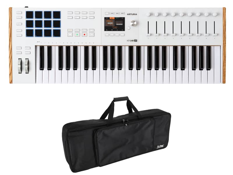 Arturia KEYLAB 49-Key Mk3 White USB Midi Keyboard Controller+On-Stage Bag image 1