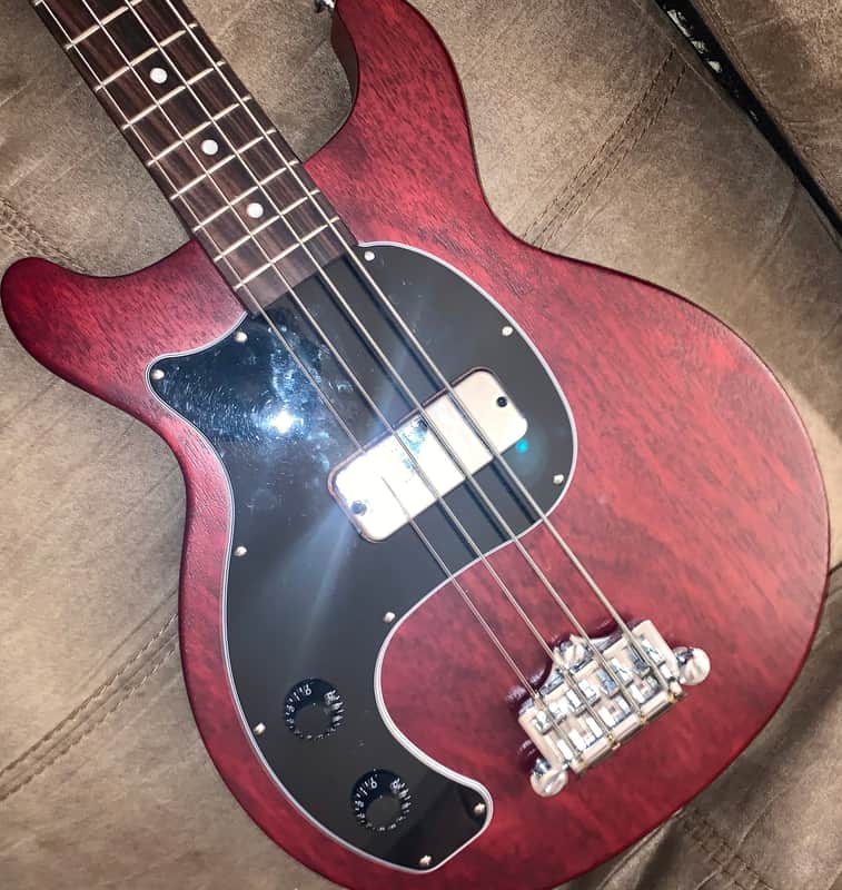 Gibson Les Paul junior tribute DC Bass lefty left handed 2021 Worn Cherry image 1