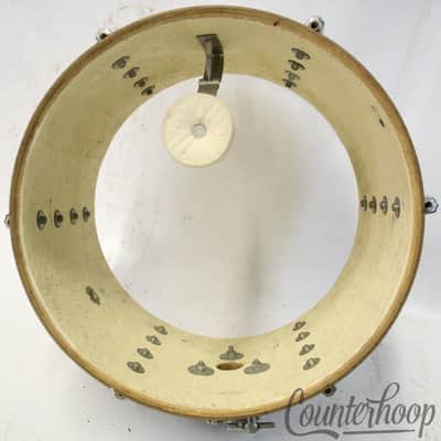 *Pearl 12x8"Tom Drum WMP Wood-Fiberglass Tom Drum White Marine Vintage 70s Japan image 9