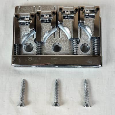 Rickenbacker 00861 Bass Bridge for 4004 Bass, Chrome image 6