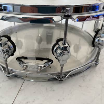 DW Design Series Acrylic 6x14" Snare Drum 2015 - Present - Clear Acrylic image 6