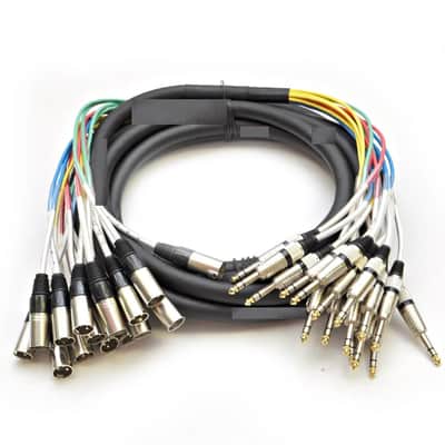 16 Channel 20' XLR Male to 1/4" TRS Audio SNAKE CABLE image 1