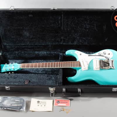 2000s Mosrite Ventures Model Super Custom ’65 Surf Green OHSC image 2