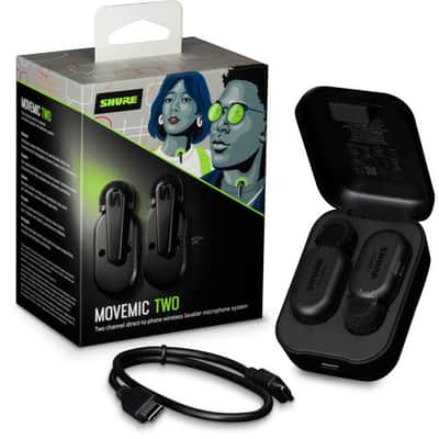 Shure Motiv MoveMic Two - Two Channel Direct to Phone Wireless Lavalier System image 1