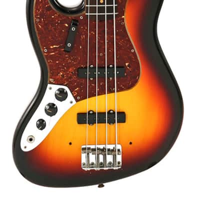 Fender Custom Shop 1964 Jazz Bass Journeyman Relic 3 Tone Sunburst Lefty image 2