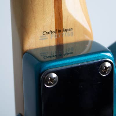 Fender Blue Floral Telecaster Solid Body Electric Guitar (2001), ser. #P077150, black tolex hard shell case. image 13