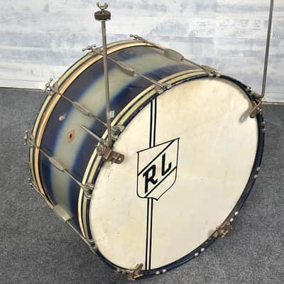 Used Vintage Slingerland Radio King 4pc Drum Set Blue Duco - Good image 14