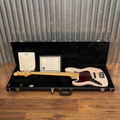 G&L USA 2017 Custom JB 4 String Jazz Bass Blonde Frost Left Hand & Case #4175 Used image 2