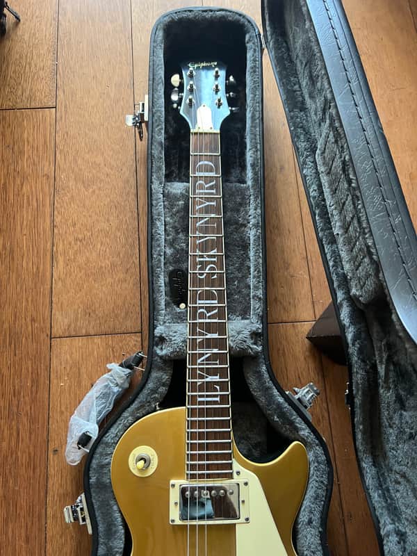 DEMO VIDEO! Epiphone Lynyrd Skynyrd 30th Anniversary (US customers, tax included in shipping cost) Les Paul 2003 - Metallic Gold image 1