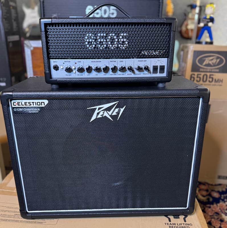 Peavey Amp Stack 6505 MH & 112- 6 1x12” Cab 2025 - Black image 1