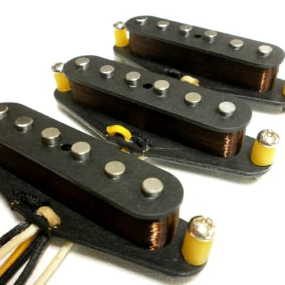 Q pickups HAND WOUND Stratocaster Strat SET Big Tone Dipper Mid Scooped Mayer image 2