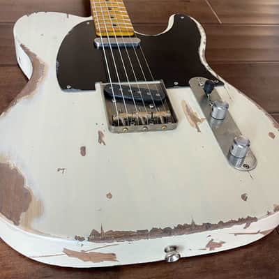 Nash Guitars Model T-52 Aged Mary Kay White Nitro Maple Neck VSN126 image 4