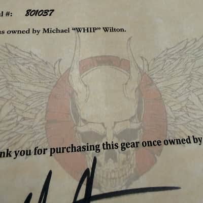 Vintage 1968–69 VOX V846 Wah Pedal – Late-60s Thomas Organ Era – Owned by Michael “WHIP” Wilton (Queensrÿche) - Certificate of Authenticity signed/autographed by WHIP image 5