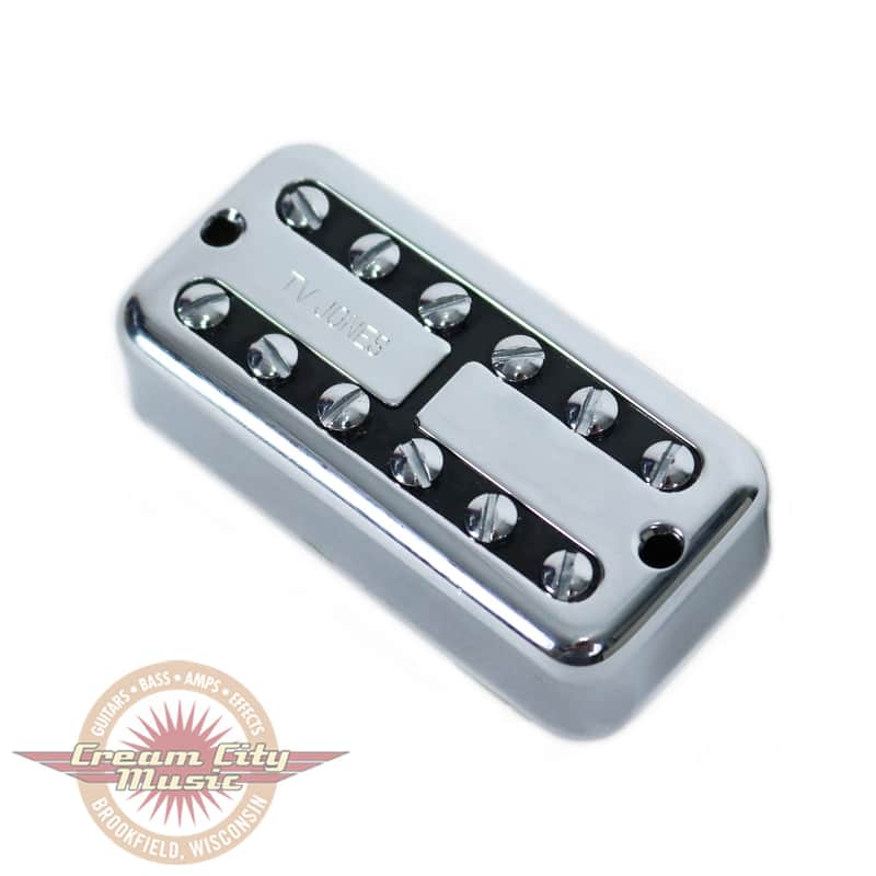 TV Jones Power'Tron Bridge Humbucker Pickup - Chrome image 1