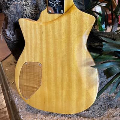 Custom Built Ray Gun J5 Obeche / Maple Burl body Maple / Ebony Neck DiMarzio PUs image 12