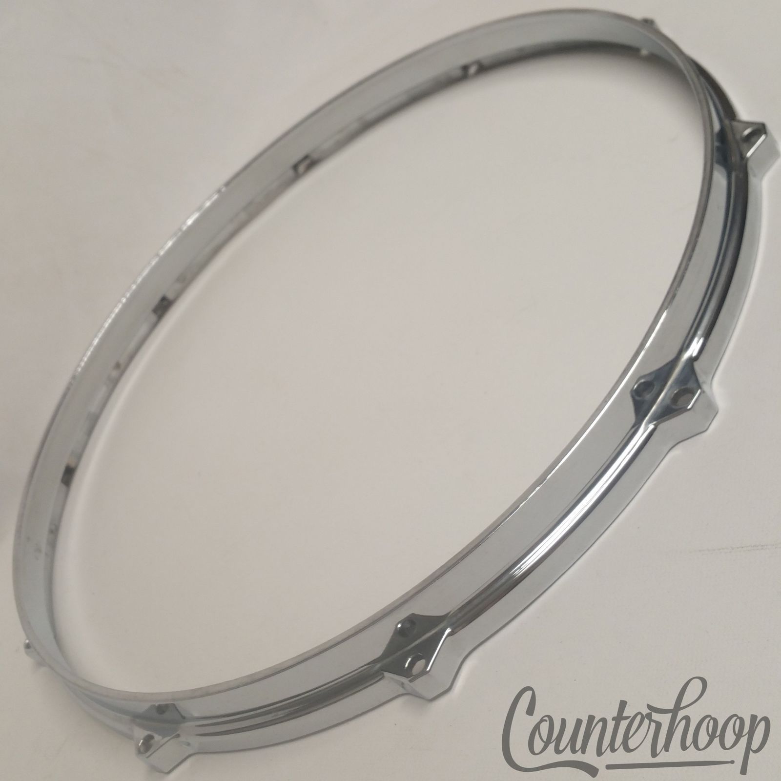 Milestone 14" Die-Cast Snare/Tom Drum Rim 10Lug Batter Hoop Vintage 70s Tempus* — main photograph