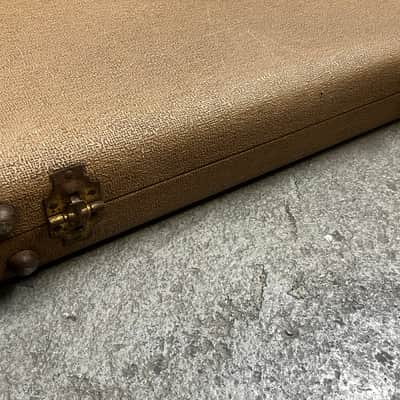 Fender Jazzmaster 1960-1961 original brown tolex case burnt gold orange plush GREAT CONDITION Vintage PRE-CBS image 5
