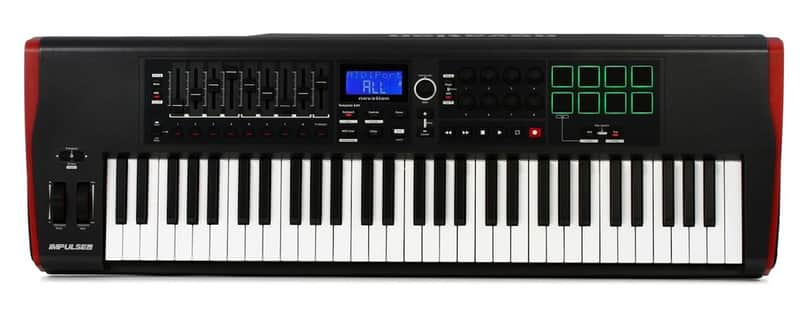 Novation Impulse 61 MIDI Keyboard Controller 2011 - Present - Gray image 1