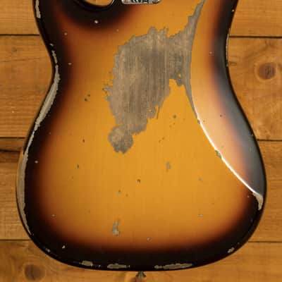 Fender Custom Shop Limited 63 Precision Bass - Heavy Relic Faded Aged 3-Tone Sunburst image 2