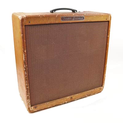 1960 Fender Bassman 5F6-A with factory P10Q speakers image 1