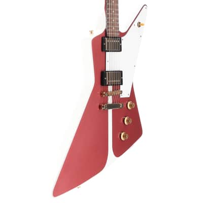 Epiphone 1958 Korina Explorer - Inspired by Gibson - Brick Red and White Custom Paint (RC4) (91040) image 3