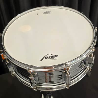 Pearl Stewart Copeland Chrome over brass model B4214 10 lug snare drum 1970s - Chrome image 15