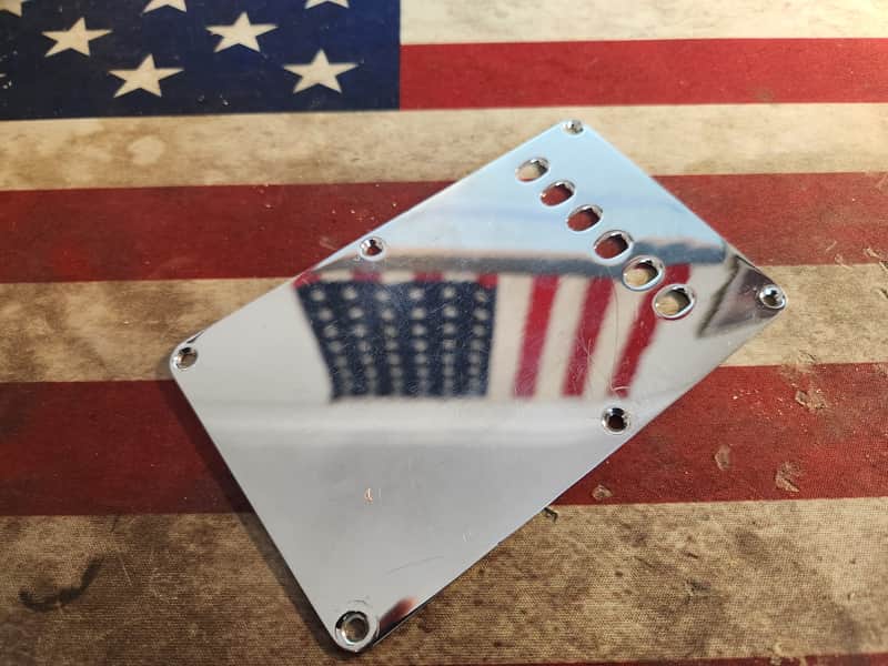 Kahler APM Brass Tremolo Cover 1970s Chrome Charvel Schecter Mighty Mite image 1