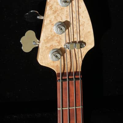 Babik Custom P-Bass style, Padauk birds eye maple neck, Handmade 2019 image 7