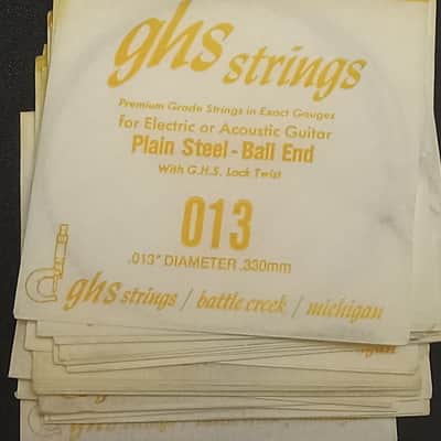 GHS Electric/Acoustic Ball End Guitar Strings Lot of 70 - Plain Steel image 8