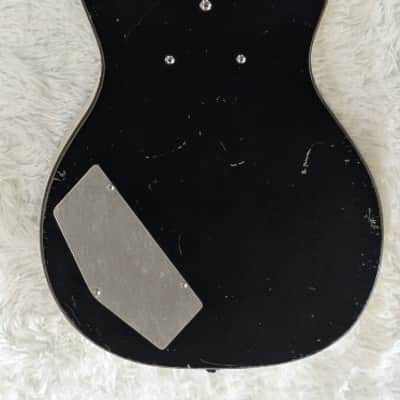 Vintage Silvertone 1444 Bass Guitar Danelectro USA Black w/Original Hard Case image 5