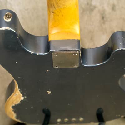 Alnus Bass luthier Made '51 P Bass - Aged Charcoal Frost Metallic image 17
