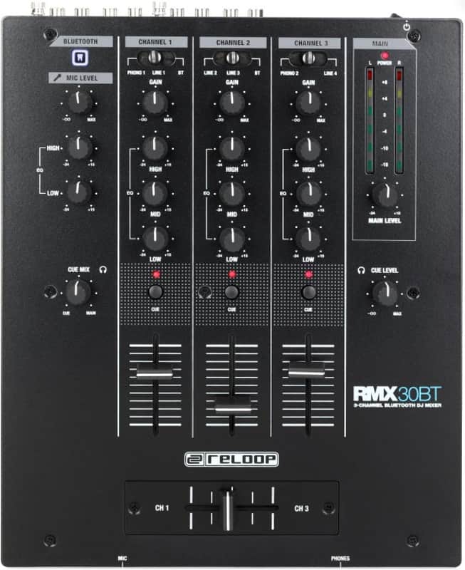 Reloop RMX-30 BT 3-channel Bluetooth DJ Mixer (RMX30BTd1) image 1