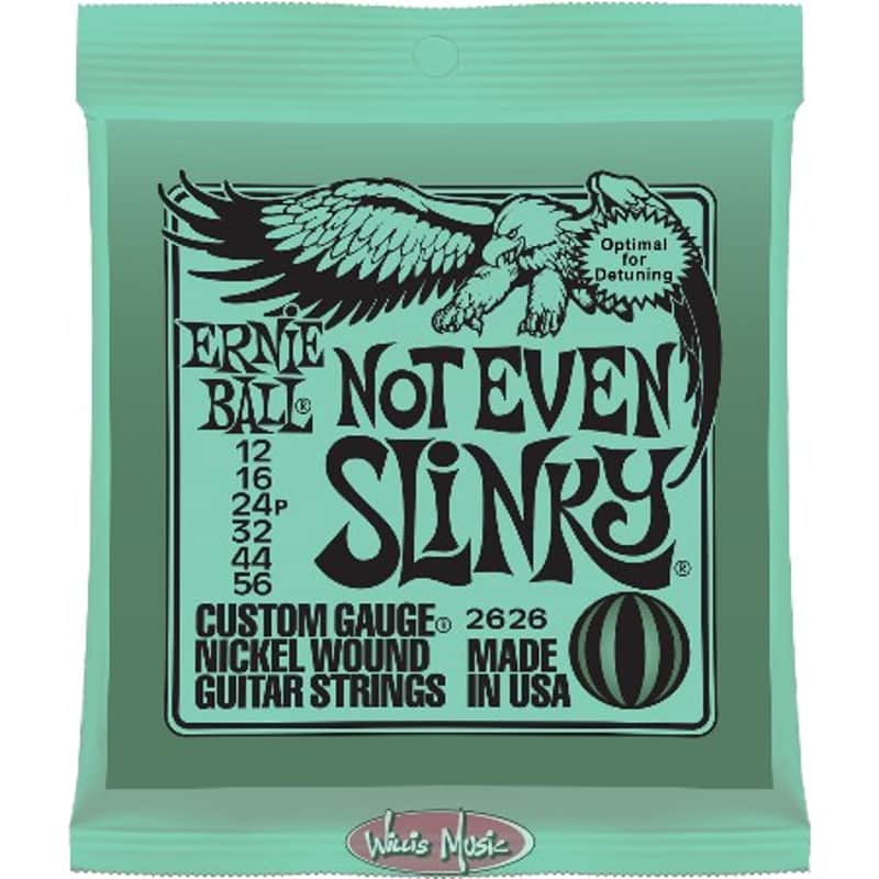 Ernie Ball Not Even Slinky Nickel Wound Electric Guitar Strings 12-56 image 1