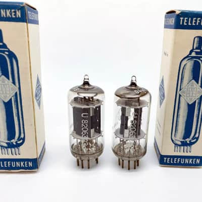 2 x NOS Telefunken ECC802S Test V.STRONG & BALANCED ◇Diamond Triode Vacuum Tubes image 5
