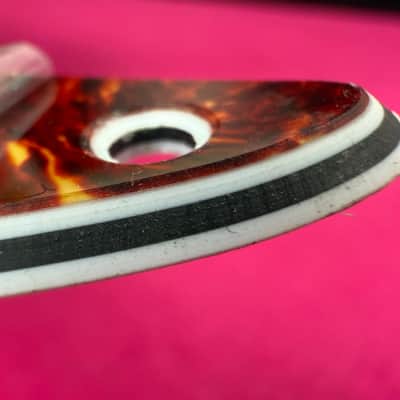 General Vintage Tone 1962 PB Pickguard - top Celluloid red tortoise - 4 Ply - 13 Hole - Correct vintage  - Fits image 3