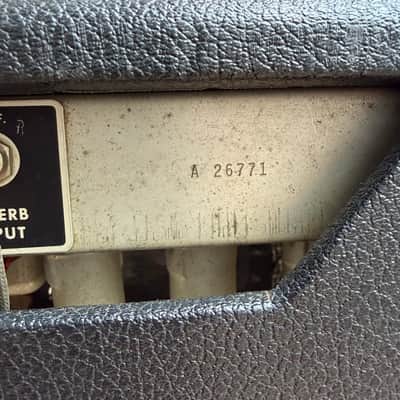 1968 Fender Deluxe Reverb Drip Edge Guitar Amp Silverface image 7