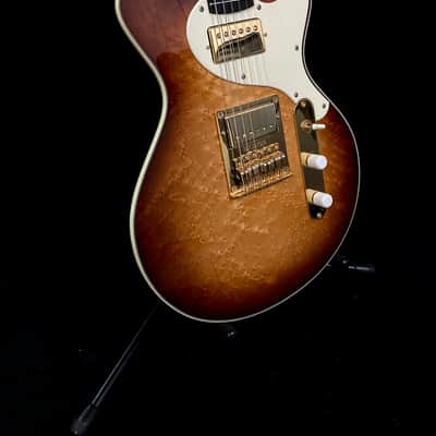 Holzknecht Guitars Harlan, Birdseye Maple Top, Boutique, Custom Shop Chambered Double Cut, Benedetto image 5