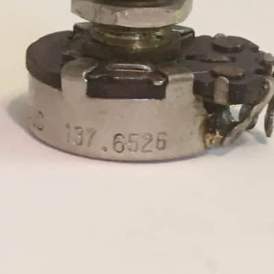 2 Vintage 1965 CTS Solid Brass Shaft 1 Meg Pots Guitar Jaguar Fender Jazzmaster image 5